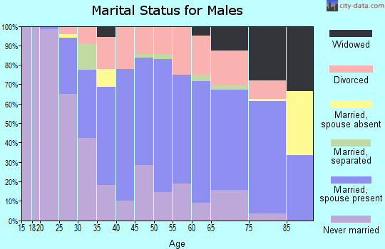 Zip code 48017 marital status for males