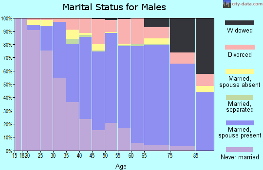 Zip code 48092 marital status for males