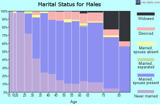 Zip code 48103 marital status