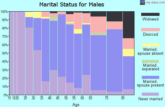 Zip code 48104 marital status