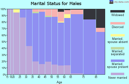 Zip code 48230 marital status for males