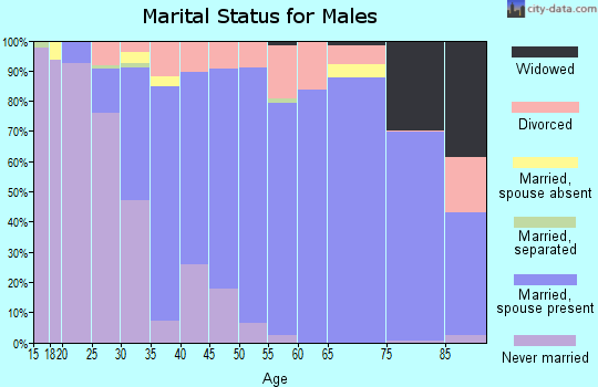 Zip code 48362 marital status for males