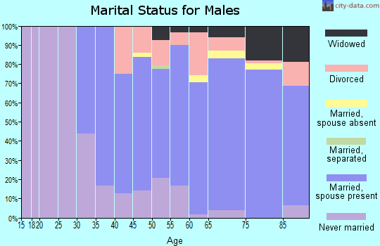 Zip code 48468 marital status for males