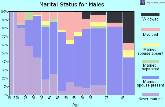 Zip code 48471 marital status for males
