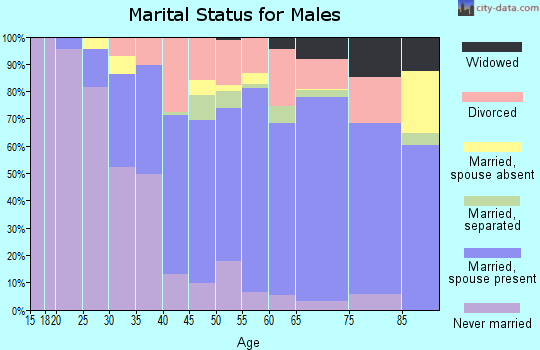 Zip code 48532 marital status for males