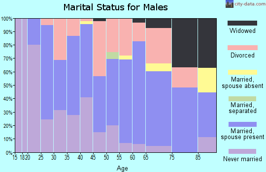Zip code 48756 marital status for males