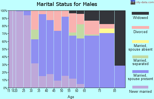 Zip code 48766 marital status for males
