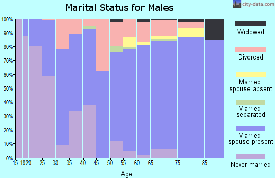 Zip code 48893 marital status for males