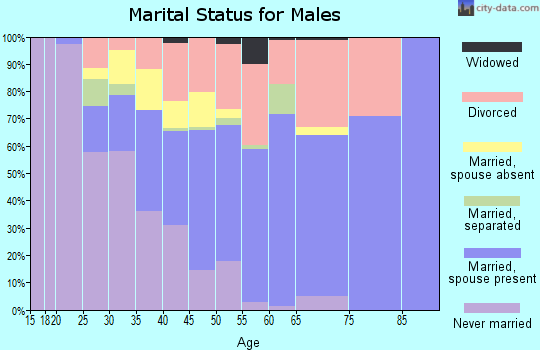 Zip code 49649 marital status for males