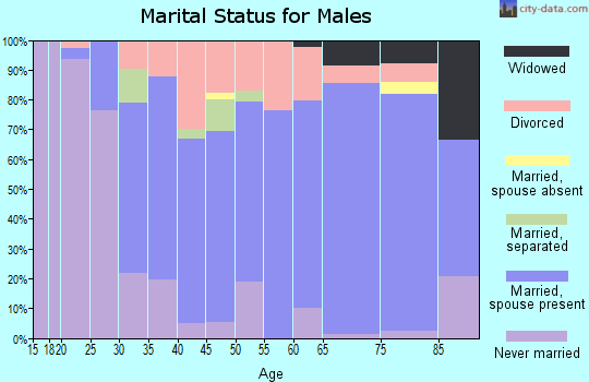 Zip code 49668 marital status for males