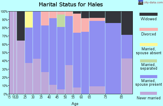 Zip code 49766 marital status for males