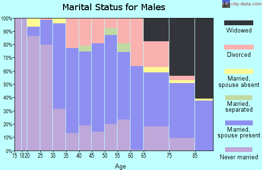 Zip code 49930 marital status for males