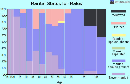 Zip code 50002 marital status for males