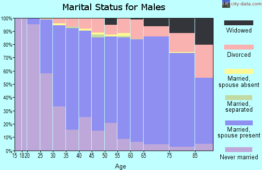 Zip code 50010 marital status for males