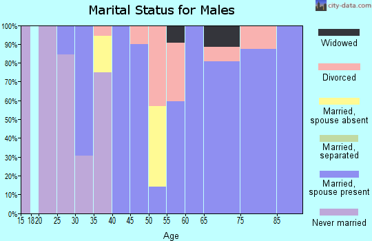 Zip code 50026 marital status for males
