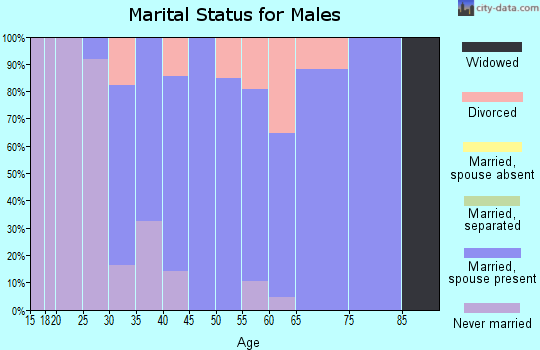 Zip code 50028 marital status for males