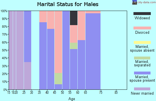 Zip code 50039 marital status for males