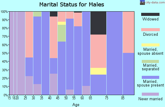 Zip code 50048 marital status for males