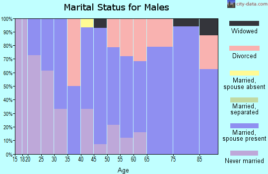 Zip code 50050 marital status for males