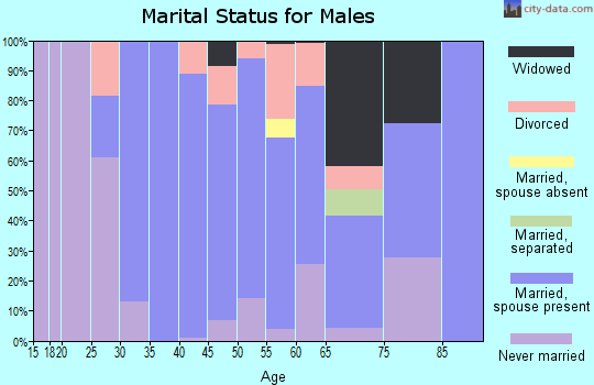 Zip code 50054 marital status for males