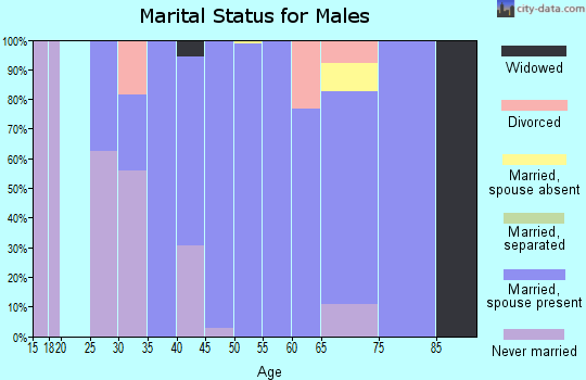 Zip code 50061 marital status for males