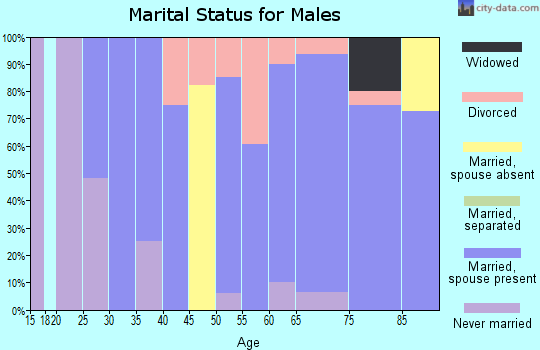Zip code 50123 marital status for males