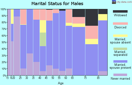 Zip code 50129 marital status for males