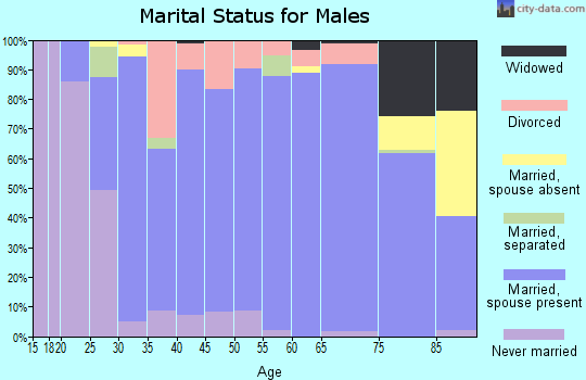 Zip code 50131 marital status for males