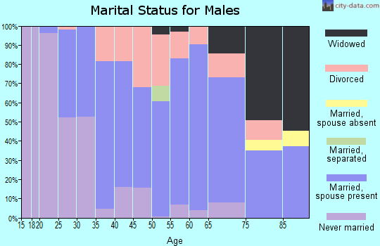 Zip code 50156 marital status for males