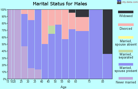 Zip code 50167 marital status for males