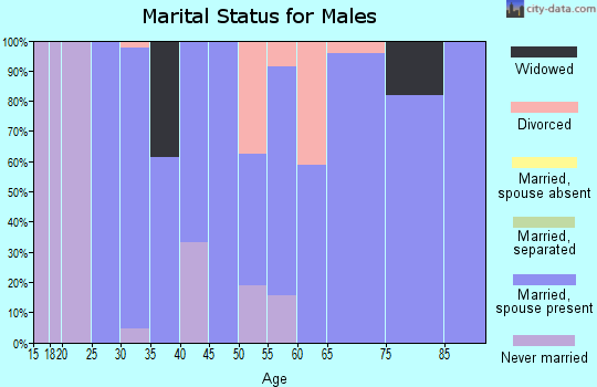 Zip code 50168 marital status for males