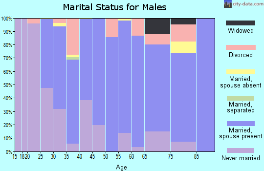 Zip code 50171 marital status for males