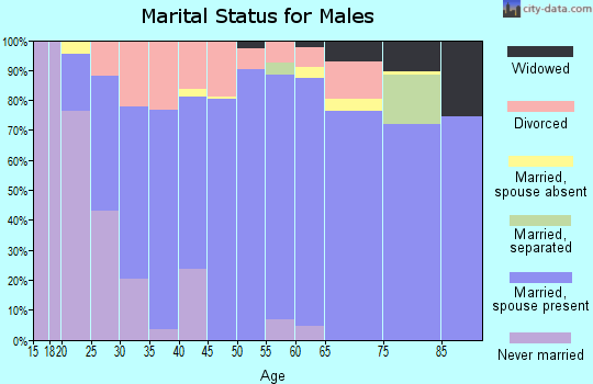 Zip code 50211 marital status for males