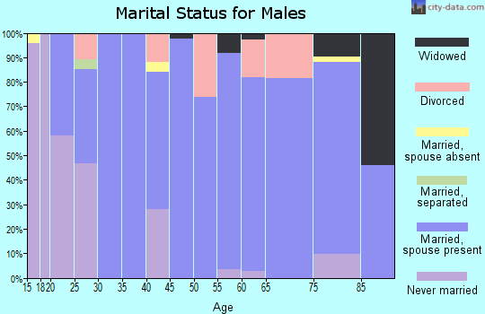 Zip code 50216 marital status for males