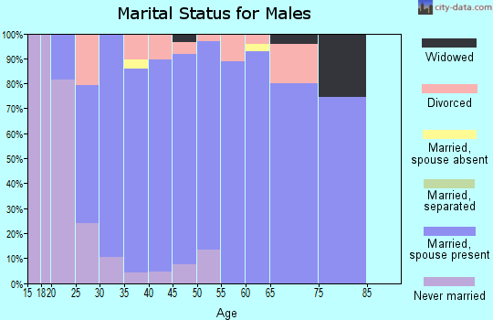 Zip code 50226 marital status for males