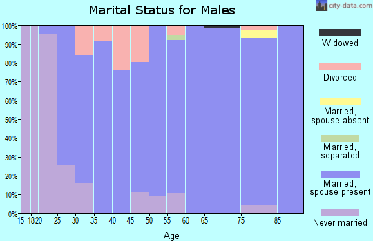 Zip code 50228 marital status for males
