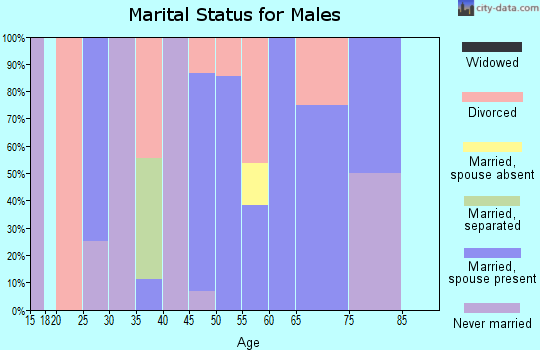 Zip code 50231 marital status for males