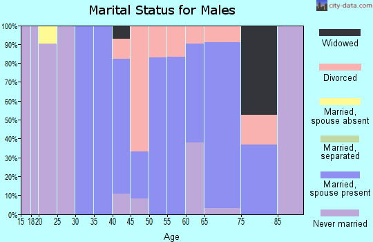 Zip code 50234 marital status for males
