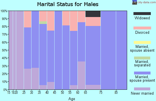 Zip code 50236 marital status for males