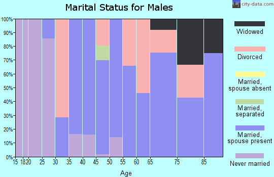 Zip code 50238 marital status for males