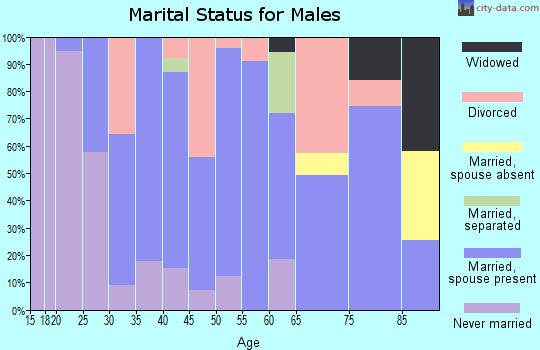 Zip code 50250 marital status for males