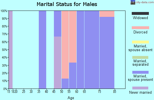 Zip code 50252 marital status for males