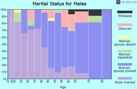Zip code 50276 marital status for males