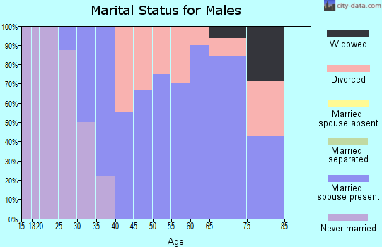 Zip code 50277 marital status for males
