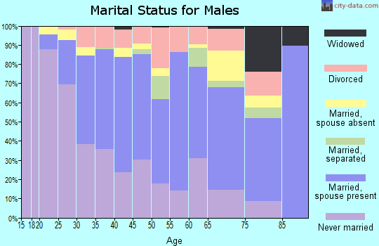 Zip code 50311 marital status for males