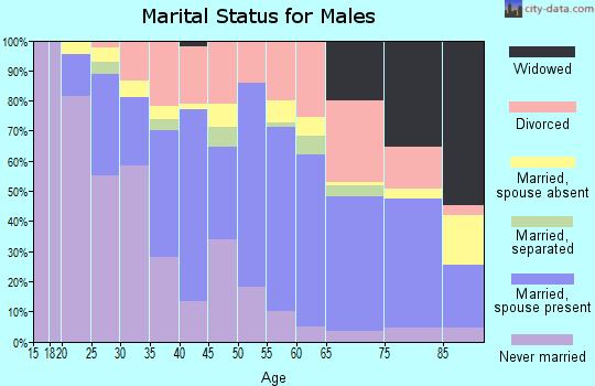 Zip code 50316 marital status for males