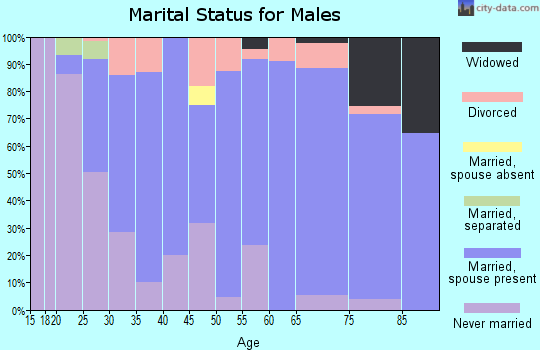 Zip code 50321 marital status for males