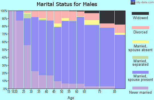 Zip code 50322 marital status for males