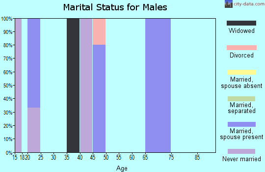 Zip code 50426 marital status for males