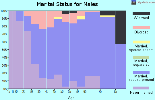 Zip code 50428 marital status for males